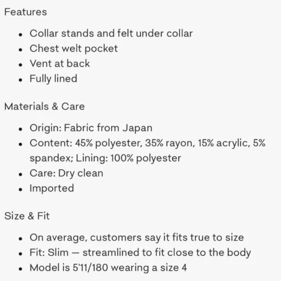 Aritzia Babaton Atelier Samuel Check Blazer | Size 4 | Espace/Grey Stripe - Picture 5 of 15